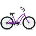thumbnail image 5 of Tracer ACE Women's Beach Cruiser Bikes, 26" Wheels, Comfortable Saddle, Wide Handlebar, Single Speed, Coaster Brake for Adult, Purple, 5 of 8