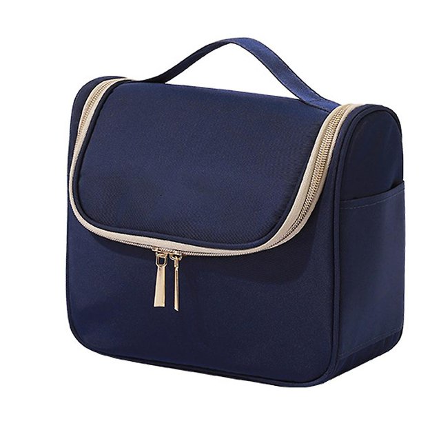 Bolsa de lavado con gancho de viaje multifuncional, bolsa de cosméticos simple y de gran capacidad