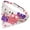 Purple, variant on Touchdog Cotton & Polyester Head-Popper Dog & Cat Bandana, White, L