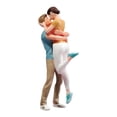 thumbnail image 1 of Figura de pareja besándose pintada a mano Figura de personas en miniatura Figura coleccionable realista Escala 1:18, 1 of 9