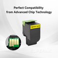 thumbnail image 3 of Cartouche de Toner Jaune Compatible Lexmark 71B10Y0 par Superink, 3 of 6