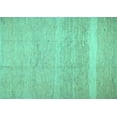 thumbnail image 1 of Ahgly Company Indoor Rectangle Abstract Turquoise Blue Contemporary Area Rugs, 4' x 6', 1 of 4