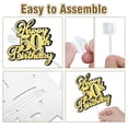 thumbnail image 4 of Cake topper OffiCreative Feliz 60.º cumpleaños negro y dorado, 4 of 7