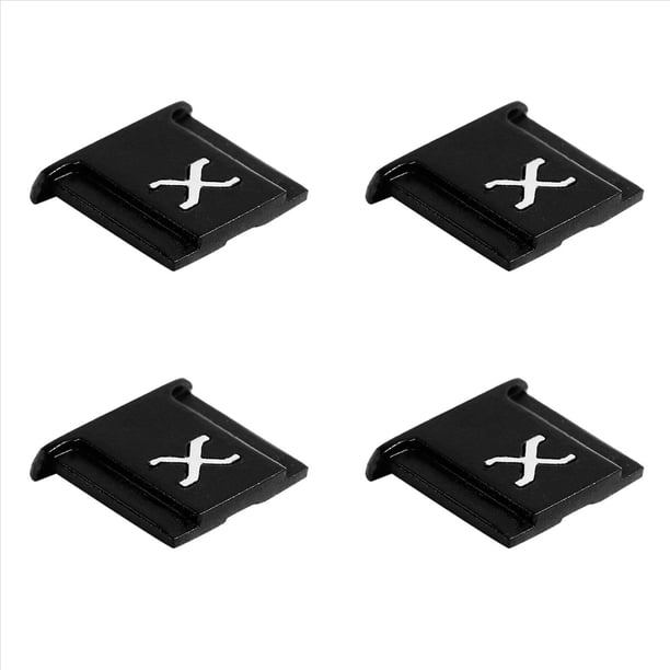4X Adecuado para X-T4 X-T3 X-T2 X-T30 X-T20 X-E3 X-E2 X-PRO3 X- X30 X10 Zapata Caliente Flash Integrado Zapata Negra