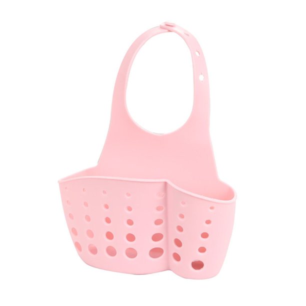 Injueey Escurridor de cocina, escurridor, soporte de esponja para fregadero, estante de almacenamiento para baño y cocina, soporte para fregadero, Organizadores de utensilios de cocina rosado Injueey JJ2389-04