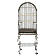 YML 600ACHR 20 in. Dometop Parrot Cage With Stand - Chrome