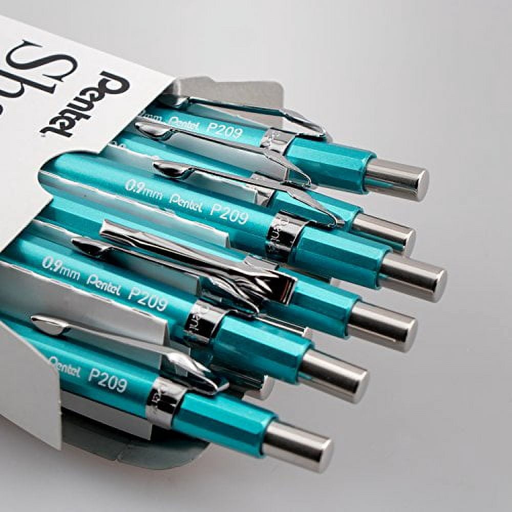 Pentel Sharp Mechanical Pencil (0.9mm) Metallic Bluish Green Barrel Box of 12
