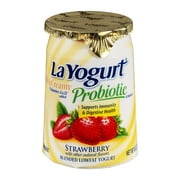 La Yogurt Probiotic Rich & Creamy Strawberry Blended Lowfat Yogurt, 6 oz