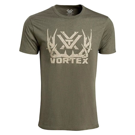 VORTEX Adult Male Full-Tine T-Shirt, Color: Military Heather, Size: L (121-45-MIH-L)