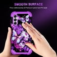 thumbnail image 3 of Casetego for Samsung Galaxy A15 5G Case,Glow in The Dark Three Layer Heavy Duty Shockproof Protection Hard Plastic Bumper+Soft Silicone Protective 6.5 inch Case,Light Butterfly, 3 of 7