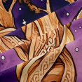 thumbnail image 5 of Homewish Bohemian Tree Of Life Blackout Curtains,Vintage Stars Curtains Pack of 2 (42x84 Each),Purple Brown, 5 of 6