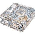 thumbnail image 4 of 5x7 Area Rug for Living Room, 5x7 Machine Washable Vintage Rug Carpet for Bedroom Dinning Room, Distressed Area Rug Indoor Non Slip, Brown Blue 9' x 12' (Rectangular), 4 of 5