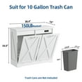 thumbnail image 6 of TOLEAD 20-Gallon Tilt-Out Trash Can Cabinet, Hidden Trash Bin with Deodorizing & Negative Ion Technology, Pet-Proof Design, White, 6 of 6