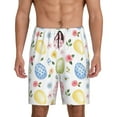 thumbnail image 2 of Picia Easter Egg3 Pajama Shorts for Men, Men's Pajama Bottoms, Sleepwear,Short Pajama Pants-, 2 of 9