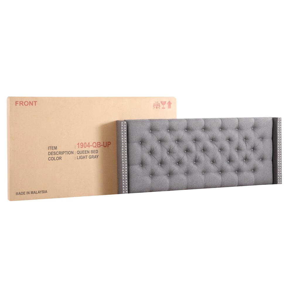 Glory Furniture Julie Queen Bed in Gray Color