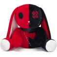 thumbnail image 1 of Goth Bunny Plush Rabbit Stuffed Animal Horror Plushies Easter Stuffed Animal Creepy Spooky Bunny Crazy Rabbit Plushie Toy, 1 of 7