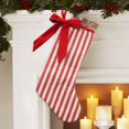 thumbnail image 4 of Holiday time Stripe Stocking,21 inch,red colour, 4 of 4
