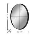 thumbnail image 3 of Black/ Gold Wall Framed Round/ Oval Mirrors for Bedroom, Bathrooms, Large Vanity Mirror, 3 of 8
