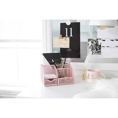light pink desk accessories