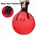 thumbnail image 5 of Holiday Storage Bag 25-Inch, Red Zippered Organizer for Wreaths, Garlands, Ornaments & Christmas Lights, 5 of 9