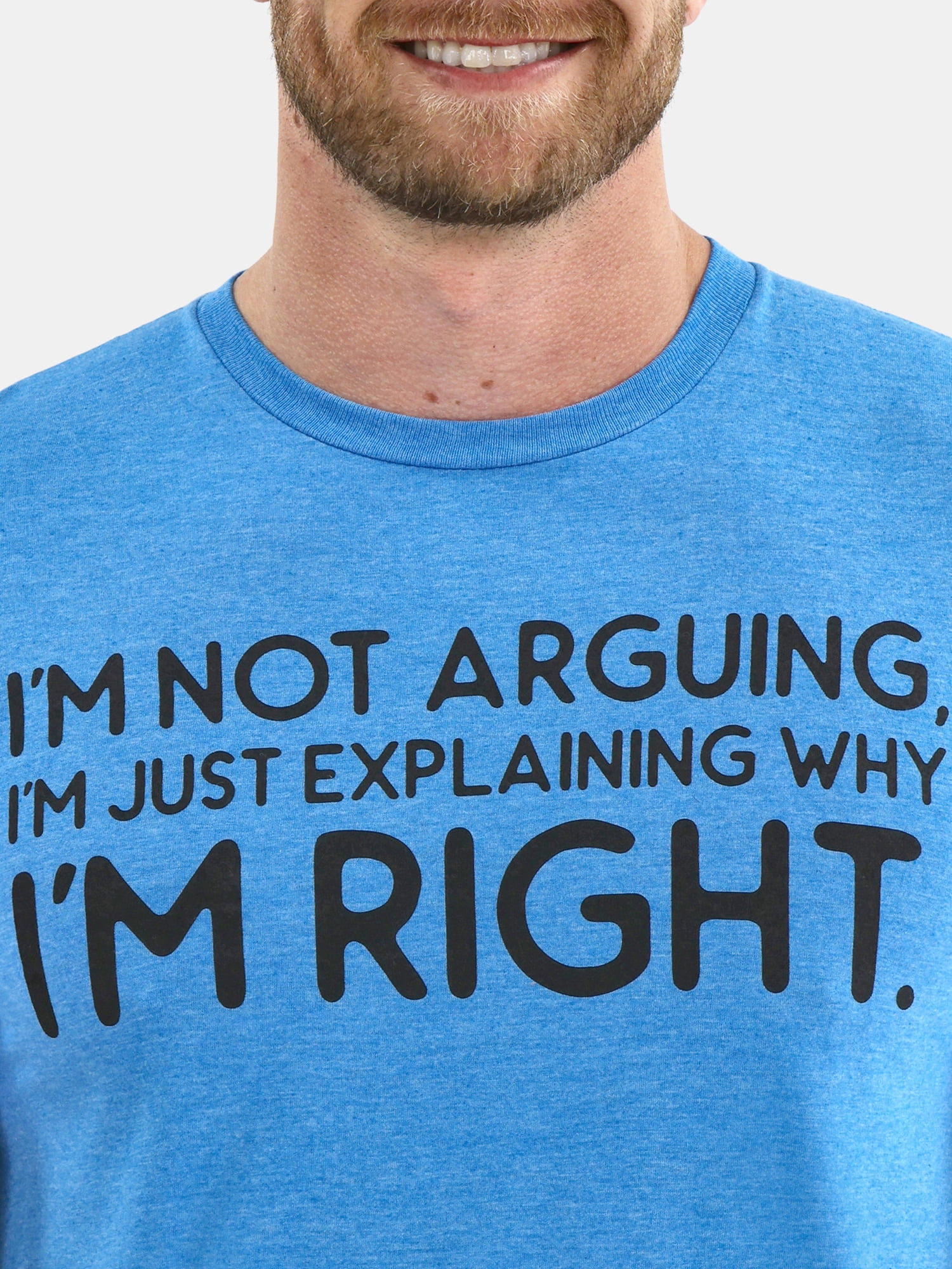 I'm Not Arguing Men's and Big Men's Graphic Tee with Short Sleeves, Sizes S-3XL