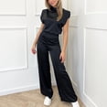 thumbnail image 4 of Tqcoqu Jumpsuits for Women Trendy Loose Cap Sleeves Backless Wide Leg Pants Jumpsuit Business Party Sets Clothes,Black,Women's XS-XL, 4 of 9