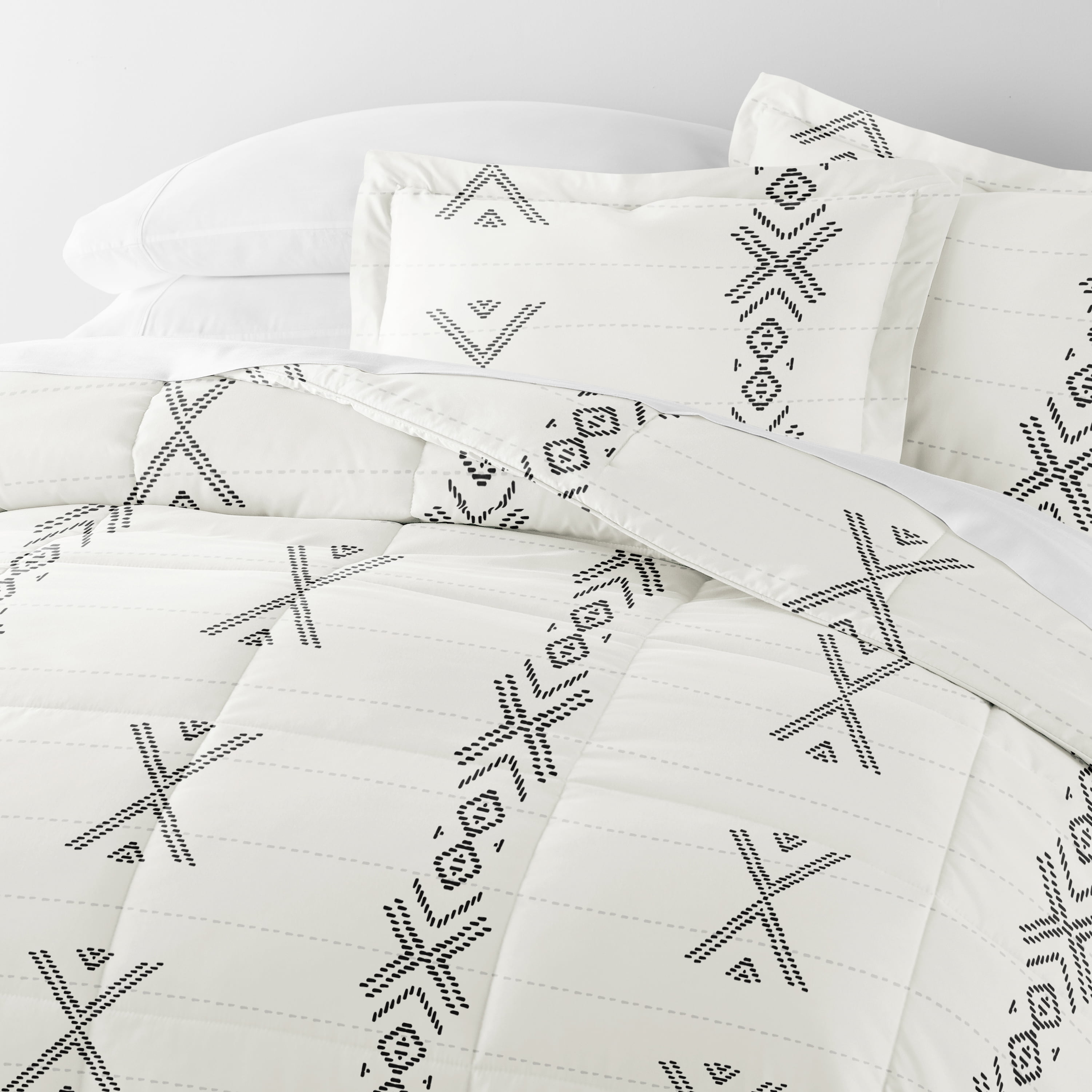 All Season Ultra Soft Comforter Set Down-Alternative Bedding in Southwestern Stitch for Twin/Twin XL Size by Comfort Canopy