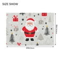 thumbnail image 4 of Yayeee Bath Rug for Bathroom Floor Non Slip Rectangle Fluffy Soft Absorbent Mat, 16"x24", Gray Christmas Santa, 4 of 7