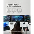 thumbnail image 6 of Belkin USB-C Hub, 11-in-1 Pro GaN Dock 150W, Multi-Port Docking Station w/USB-C, USB-A, Ethernet, SD, MicroSD, 3.5mm Port, 4K HDMI Ports for Triple Monitor Display - Compatible w/MacBook Pro & More, 6 of 9