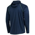 thumbnail image 3 of Men's Starter Navy Seattle Seahawks Raglan Long Sleeve Hoodie T-Shirt, 3 of 3