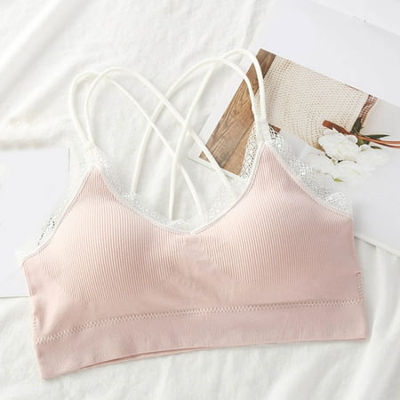 

uikmnh Bras for Women Women Lace Beautiful Back Sports Sling Wrap Chest Underwear Yoga Antiglare Bra