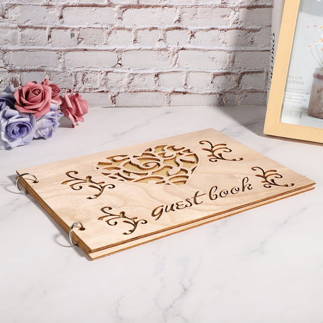 Libro de Invitados de Boda de, Álbum, Cuaderno de Mensajes, Decretación de Compromiso de Boda