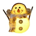 thumbnail image 2 of ToyKingdee Lighted Snowman Christmas Table Decorations, Light Up Snowman Indoor, Lighted Christmas Plush Snowman Figurines, Winter Xmas Decor for Home Holiday Present, 2 of 5