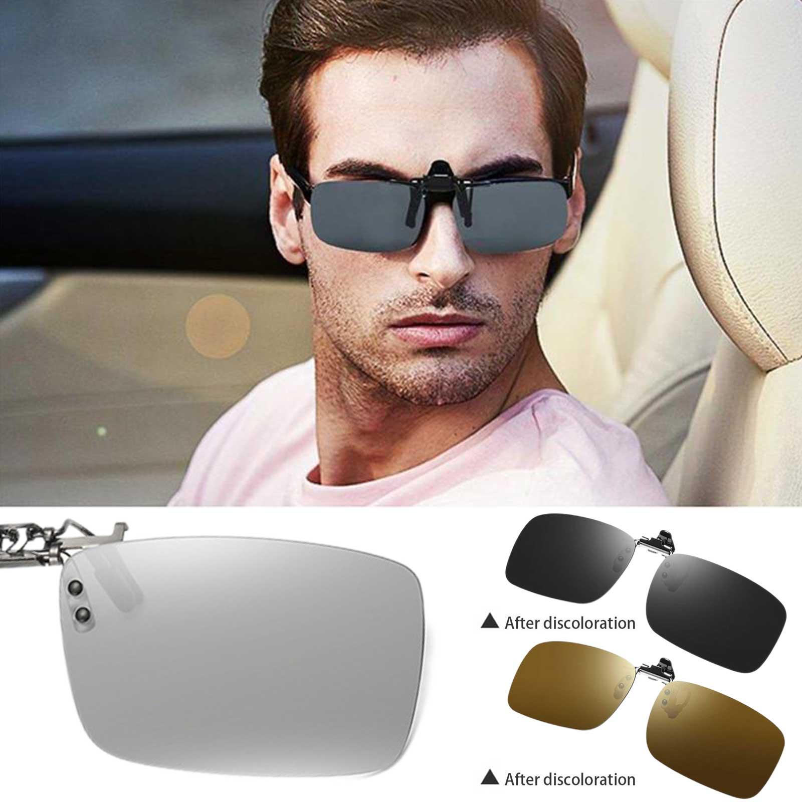 BTLIGE Mens Clip On Flip Up Polarized Sunglasses Retro Fashion Cat Eye ...