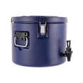 thumbnail image 5 of 5.3 Gallon Beverage Cooler Dispenser, 304 Stainless Steel Interior, Insulated Drinks Jug with Spigot, 10-16 Hours Hot/Cold Retention, Portable for Camping Party Outdoor, Blue, 5 of 9