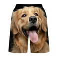 thumbnail image 3 of guisaled Swim Trunks For Men Mens Swim Trunks Quick Dry Drawstring Elastic Waist Bathing Suit Swimming Board Shorts Cute Dog Printed Beach Shorts Swimwear, 3 of 5