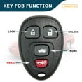 thumbnail image 4 of AKS KEYS New Replacement Keyless Remote Fob for Chevrolet Buick Cadillac 2006 - 2016 OUC60221, 4 of 6