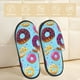 thumbnail image 2 of Fotbe Donuts Pantuflas Peludas para Mujer con Estampado, Zapatillas de Peluche, Zapatos de Invierno para Casa, Uso Interior y Exterior-Medium, 2 of 8