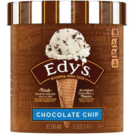 DREYER'S/EDY'S Grand Chocolate Chip Ice Cream 1.5 qt. Carton