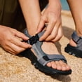 thumbnail image 2 of MEGNYA Mens Comfortable Walking Sandals - Soft Sports Hiking Sandals with Three Adjustable Hook And Loop Straps, Casual Beach Athletic Sandals for Outdoor Active Camping, 2 of 8