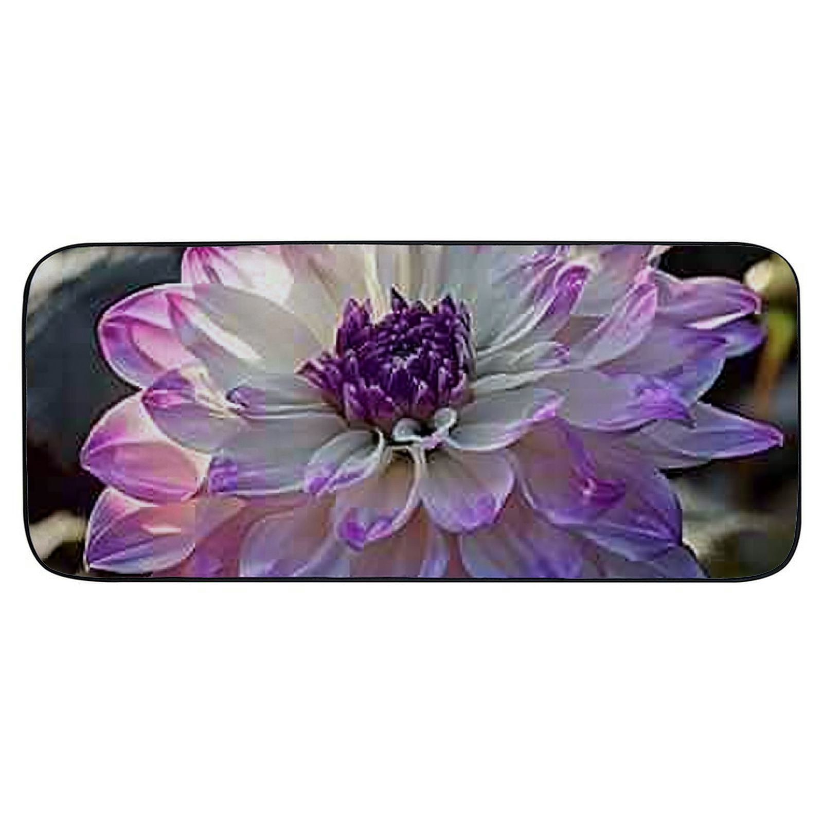 PHYHOO Doormat Floor Rug/Mat- Dahlia Flower Garden Plant Nature Blooming Decorative Door Mat, Door Mat with Non-Slip Rubber Backing, Easy Cleaning, Traps Dirt, Rug for Entry, Patio