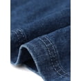 thumbnail image 5 of Agnes Orinda Women's Plus Size Denim Overall Shorts Adjustable Jean Straps Rompers Cropped Jumpsuit with Pocket 2X Dark Blue, 5 of 8