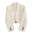 thumbnail image 5 of Women's Fashion Long Sleeve Open Front Business Casual Cardigan Jacket Beige L, 5 of 5