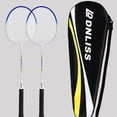 thumbnail image 6 of 2Pcs Badminton Racket Badminton Equipment Durable Professional 2 Player Set Badminton Racquet for Adults and Teenagers Playing Lawn Practice with Bag, 6 of 8