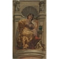 thumbnail image 2 of Charles Louis Müller 12x18 Black Ornate Wood Framed Double Matted Museum Art Print Titled - Fantasy (1864), 2 of 5