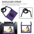thumbnail image 7 of SaniMore for iPad 10th Generation 10.9" 2022 Case with 360° Rotatable Hand Strap, EVA & PC Case with Pencil Holder & Shoulder Strap Multi-Angle Kickstand Shockproof Protective Case, Purple+Black, 7 of 7