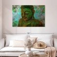 thumbnail image 2 of Elephant Stock Nature Buddha Wall Art - Horizontal Canvas Wall Art - Living Room Wall Decor - Religion And Spirituality Canvas - Blue And Turquoise Decor - 45" x 30", 2 of 8