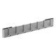 thumbnail image 1 of Colgador de utensilios de pared de acero al carbono - 7 ganchos, sin taladrar, multisuperficie - para organizar la cocina, el baño y la despensa, 1 of 4