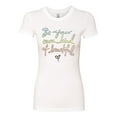 thumbnail image 2 of Positivity saying Pop Culture Womens Slim Fit Junior Tee, White, Large, 2 of 3