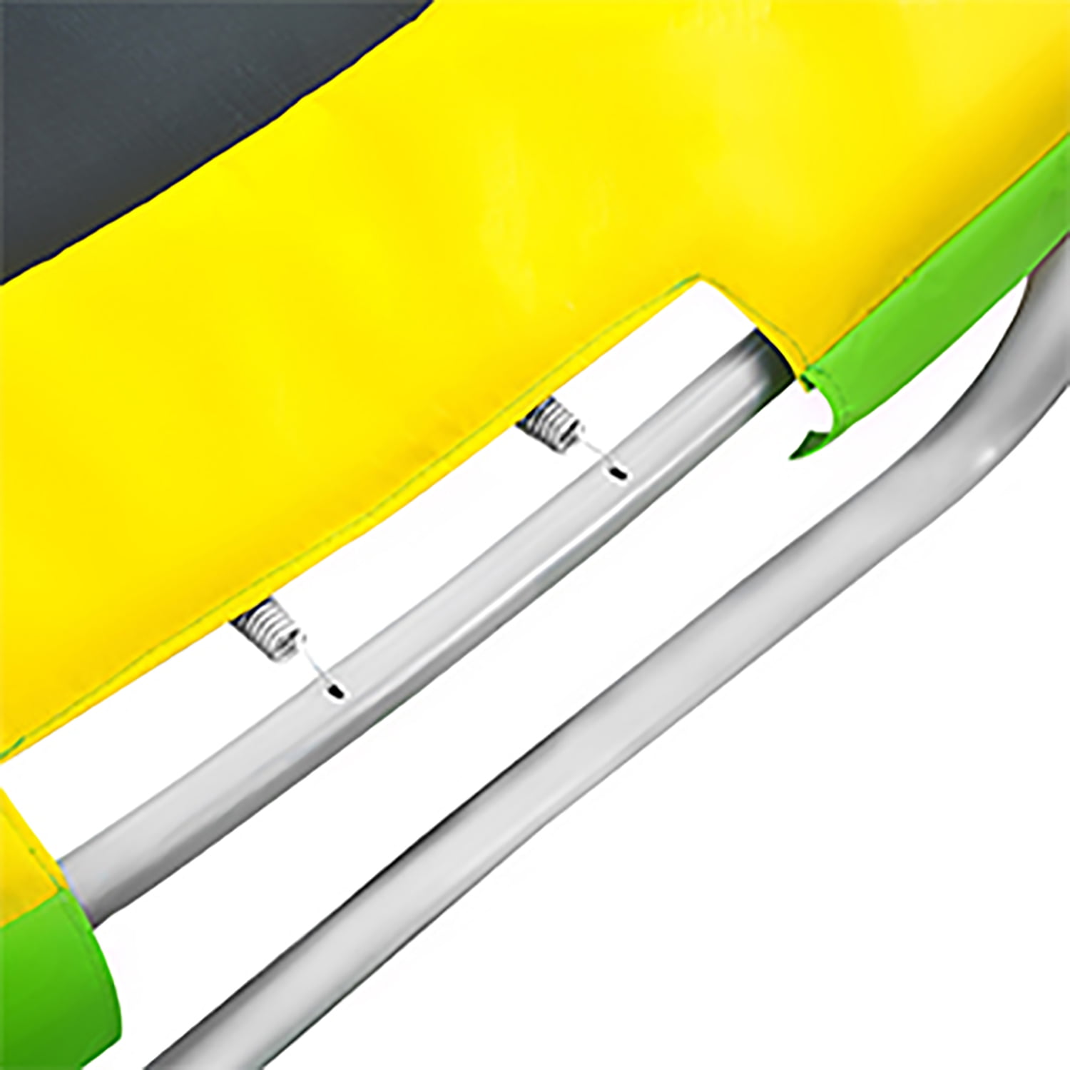 Kadyn 7FT Jumping Toddler Trampoline with Slide and Ladder, Kids Outdoor Trampoline with Safety Enclosure Net, Green